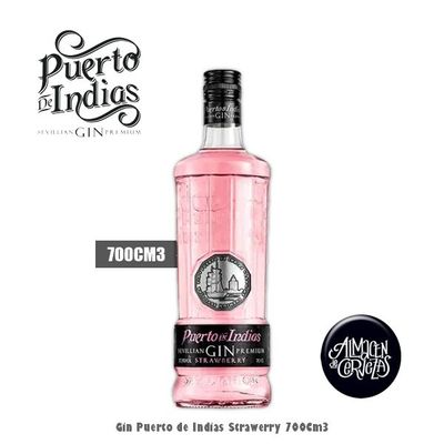 Gin Puertos de Indias Strawberry 700Cm3 Gin Puertos de Indias Strawberry 700Cm3