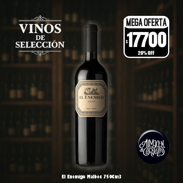 VINOS DE SELECCION - El Enemigo Malbec 750Cm3