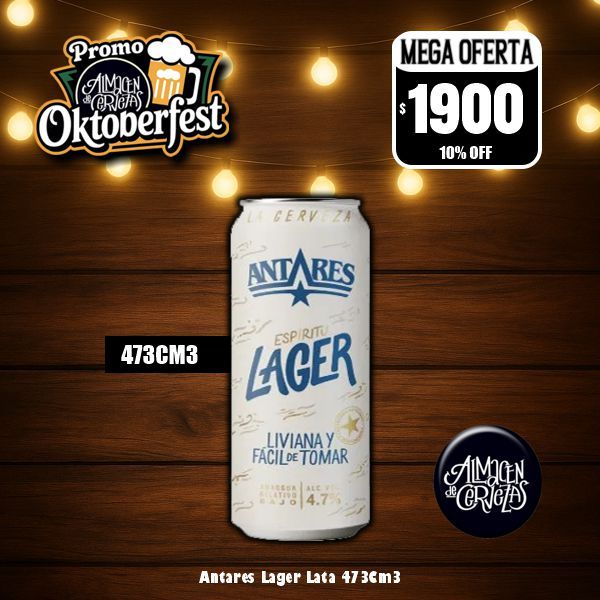 OctoberFest - Antares Espiritu Lager Lata 473Cm3