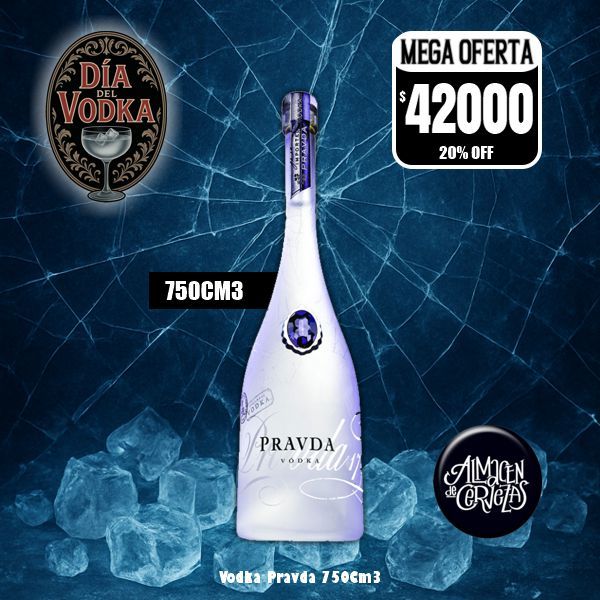 Día del Vodka - Vodka Pravda 750Cm3