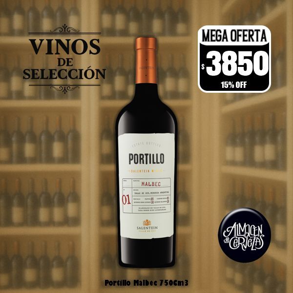 VINOS DE SELECCION - Portillo Malbec 750Cm3