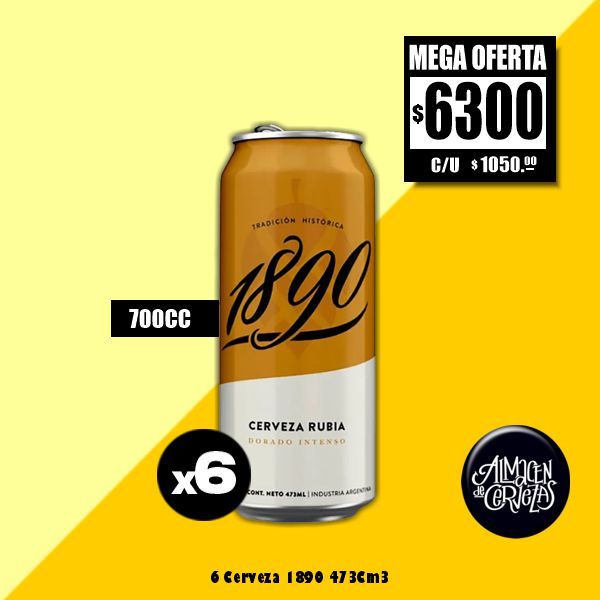 MEGA OFERΤA - 6 Latas 1890 473Cm3