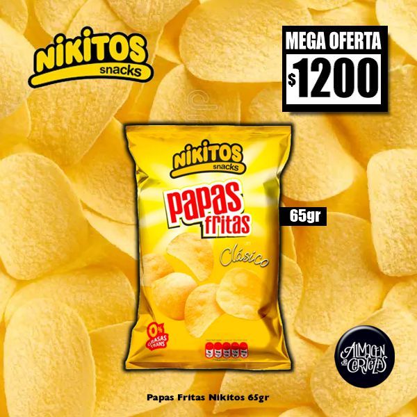 MEGA OFERΤA - Papas Fritas Nikitos 65gr
