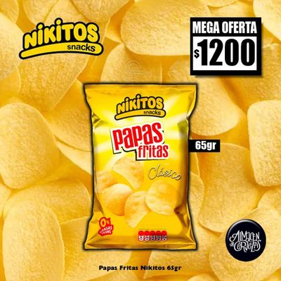 MEGA OFERΤA - Papas Fritas Nikitos 65gr