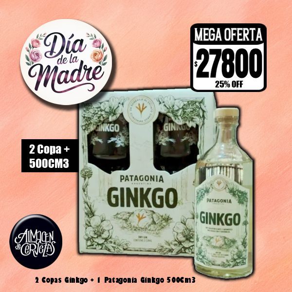 ​2 Copas Patagonia Ginkgo + 1 Patagonia Ginkgo​ 500Cm3