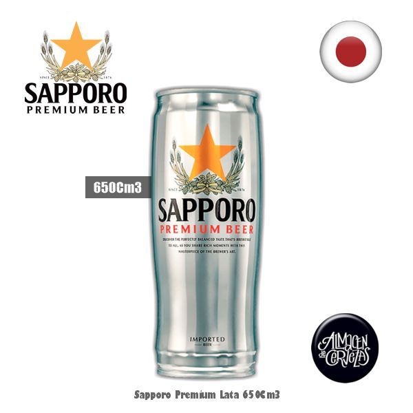 Sapporo Premium Lata 650Cm3