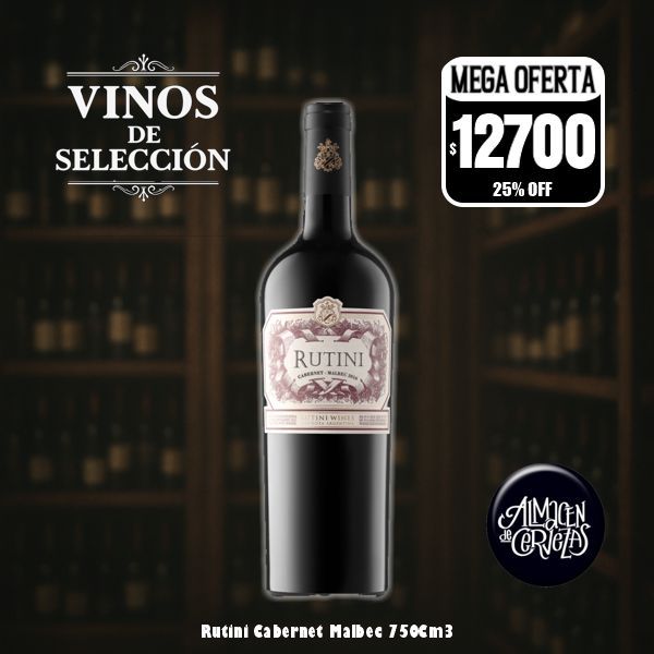 VINOS DE SELECCION -Rutini Cabernet-Malbec 750Cm3