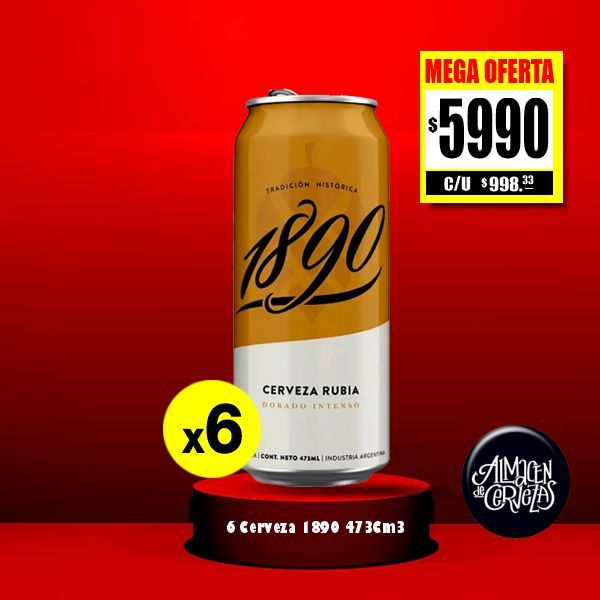 MEGA OFERΤA - 6 Latas 1890 473Cm3