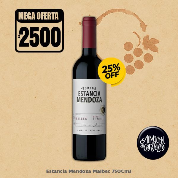 MEGA OFERΤA - Estancia Mendoza Malbec 750Cm3