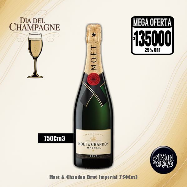 Día del Champagne - Moet &amp; Chandon Impérial Brut 750Cm3