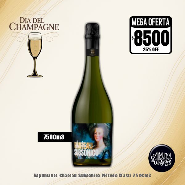 Día del Champagne - Chateau Subsonico Método D´asti​ 750Cm3