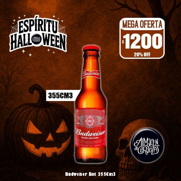 Espíritu Halloween - Budweiser 355Cm3 Bot