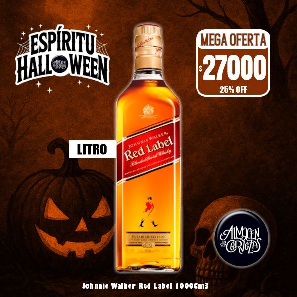 Espíritu Halloween - Johnnie Walker Red Label 1000Cm3