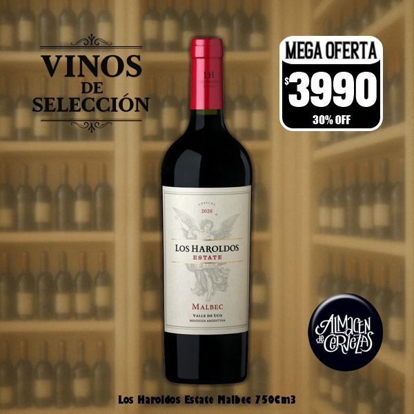 VINOS DE SELECCION - Los Haroldos Estate Malbec 750Cm3