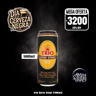 Día de la Cerveza Negra - Trio Extra Stout 500Cm3