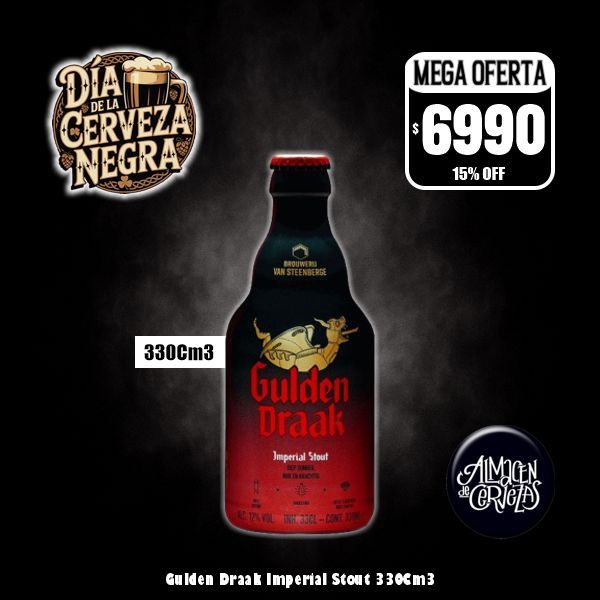 Día de la Cerveza Negra - Gulden Draak Imperial Stout 330Cm3