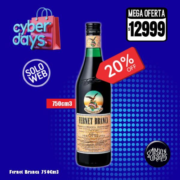 CYBER DAYS - Fernet Branca 750Cm3