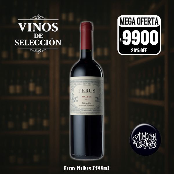 VINOS DE SELECCION - Ferus Malbec 750Cm3