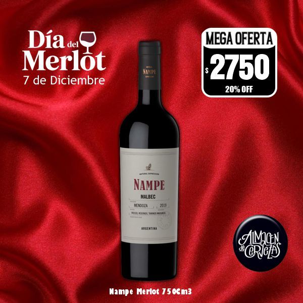 Día de Melot - Nampe Merlot 750Cm3