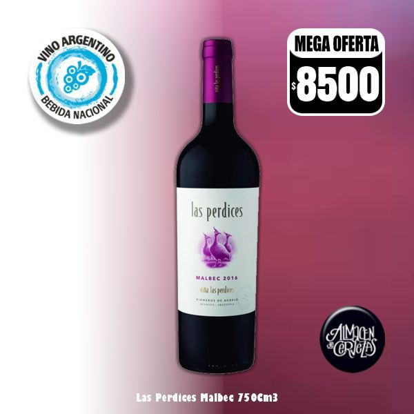 DIA DEL VINO - Las Perdices Malbec 750Cm3