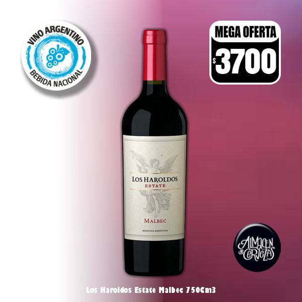 DIA DEL VINO - Los Haroldos Estate Malbec 750Cm3