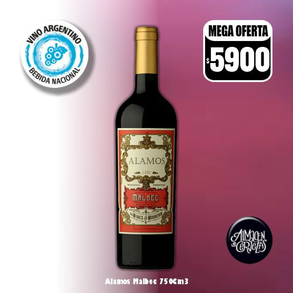 DIA DEL VINO - Alamos Malbec 750Cm3