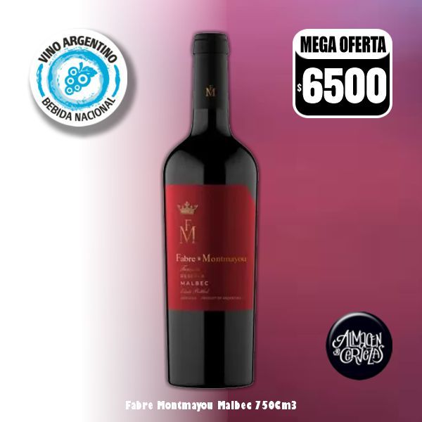 DIA DEL VINO -  Fabre Montmayou Reserva Malbec​ 750Cm3