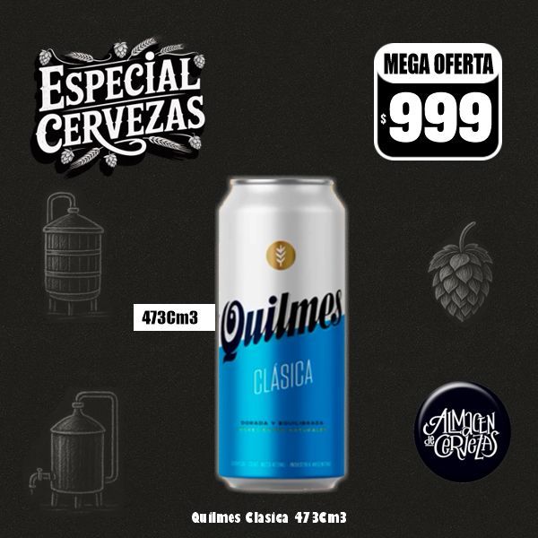 Especial Cervezas - Quilmes Clásica Lata 473Cm3