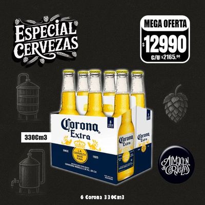Especial Cervezas - 6 Cerveza Corona330Cm3