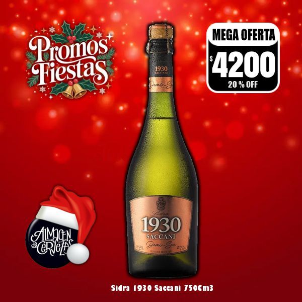 Promo Fiestas - Sidra Premium 1930 Demi Sec 750Cm3