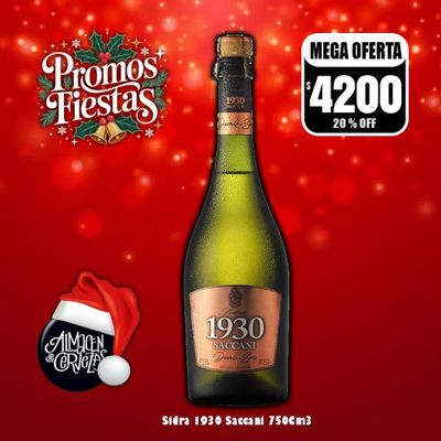 Promo Fiestas - Sidra Premium 1930 Demi Sec 750Cm3