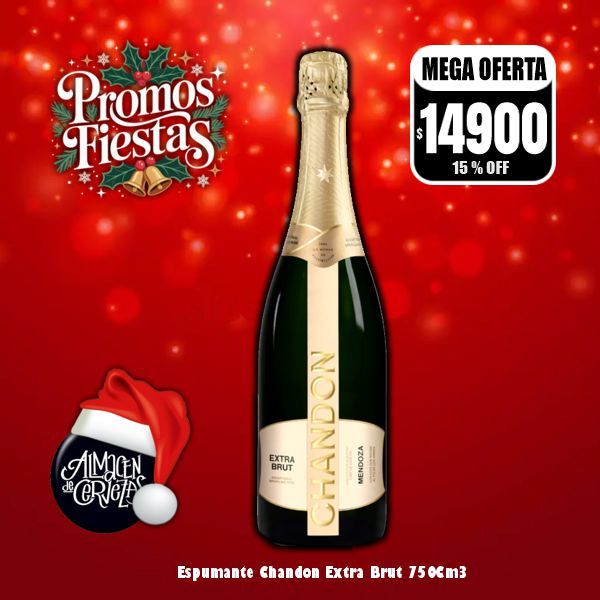 Promo Fiestas - Chandon Extra Brut 750Cm3