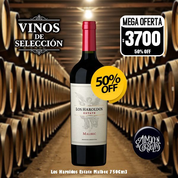 VINOS DE SELECCION - Los Haroldos Estate Malbec 750Cm3