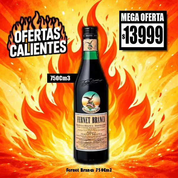 OFERTAS CALIENTES Fernet Branca 750Cm3