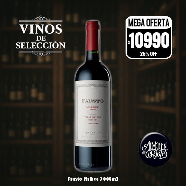 VINOS DE SELECCION - Fausto Malbec 750Cm3
