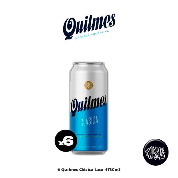 6 Quilmes Clásica Lata 473Cm3