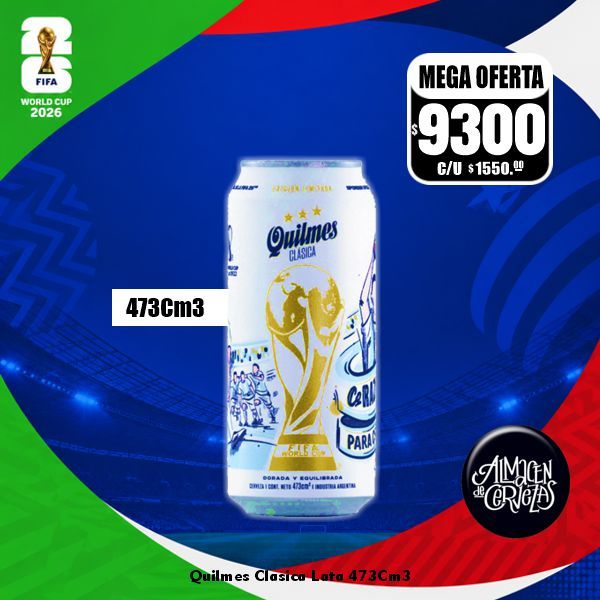 Word Cup 2026 - 6 Quilmes Clásica Lata 473Cm3