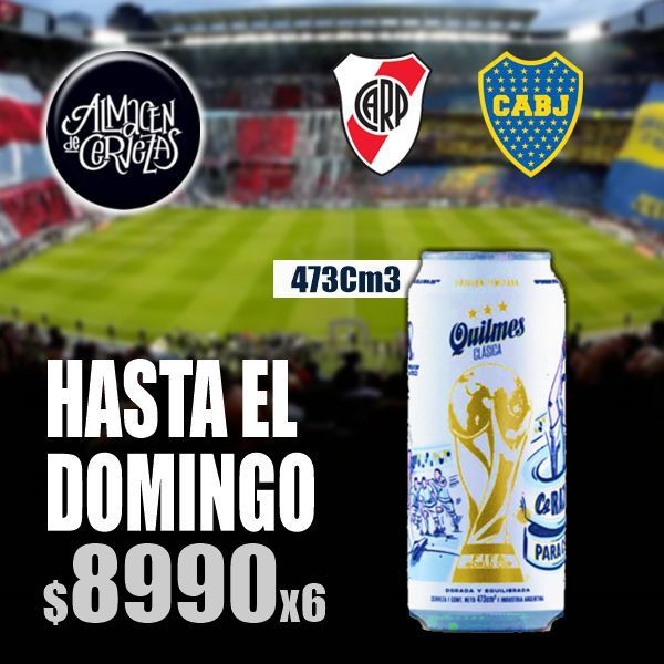 6 Quilmes Clásica Lata 473Cm3
