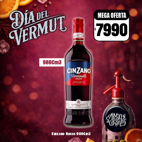 Dia del Vermut - Cinzano Rosso 980Cm3