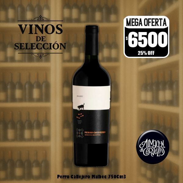 VINOS DE SELECCION -Perro Callejero Blend Malbec 750Cm3