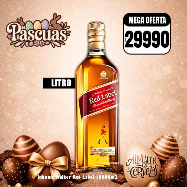 PASCUAS - Johnnie Walker Red Label 1000Cm3