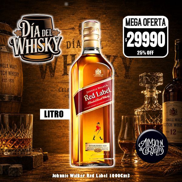 Día del Whisky - Johnnie Walker Red Label 1000Cm3