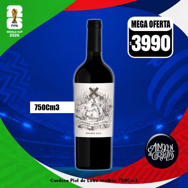 Word Cup 2026 - Cordero con Piel de Lobo Malbec 700Cm3