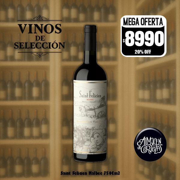 VINOS DE SELECCION - Saint Felicien Malbec 700Cm3