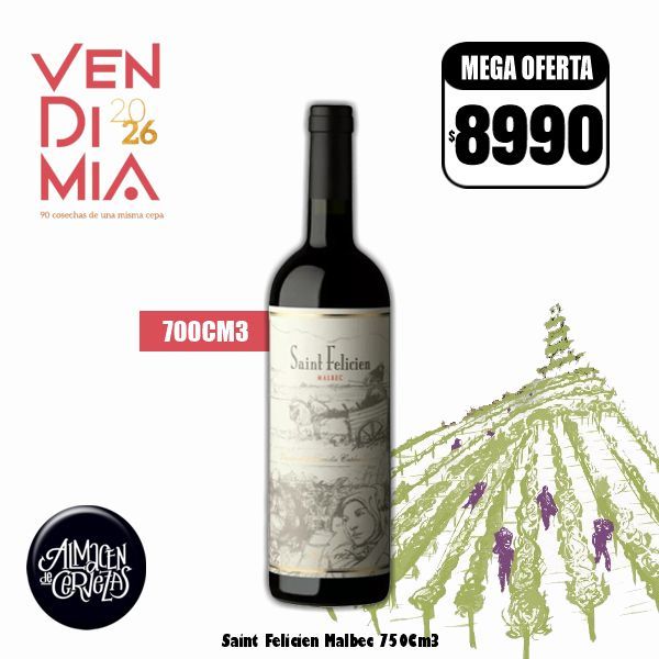 VENDIMIA 26 - Saint Felicien Malbec 700Cm3