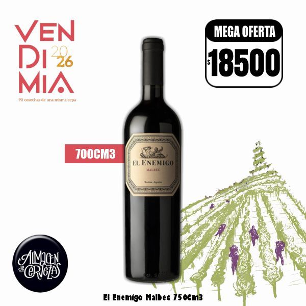 VENDIMIA 26 - El Enemigo Malbec 750Cm3