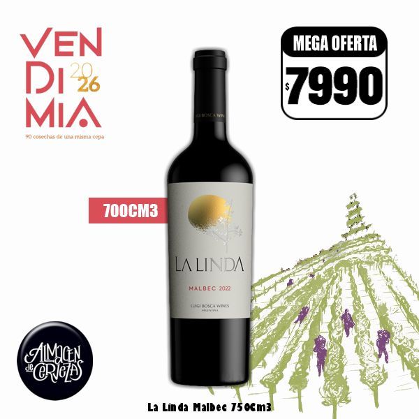 VENDIMIA 26 - La Linda Malbec 750m3