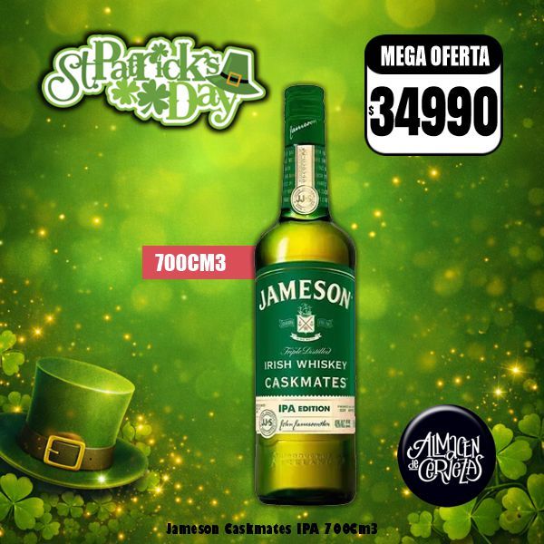 St Patrick´s Day - Jameson Caskmates IPA 750Cm3