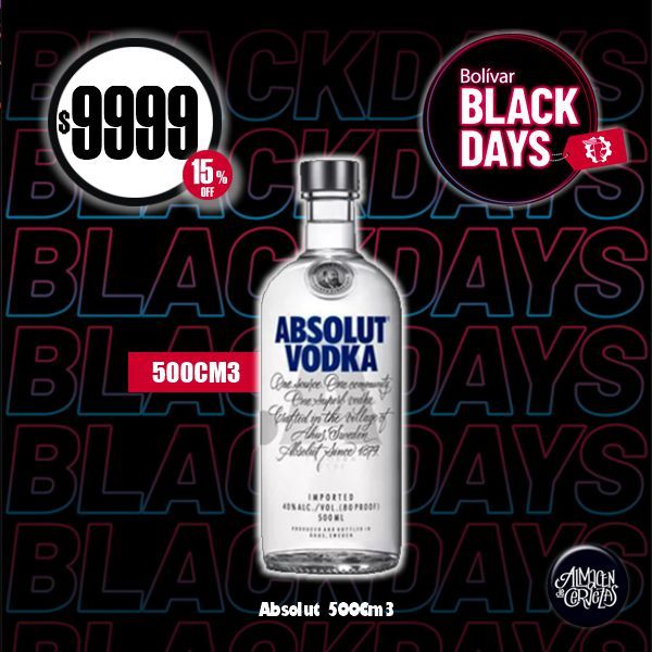 BLACK DAYS - Absolut 500Cm3