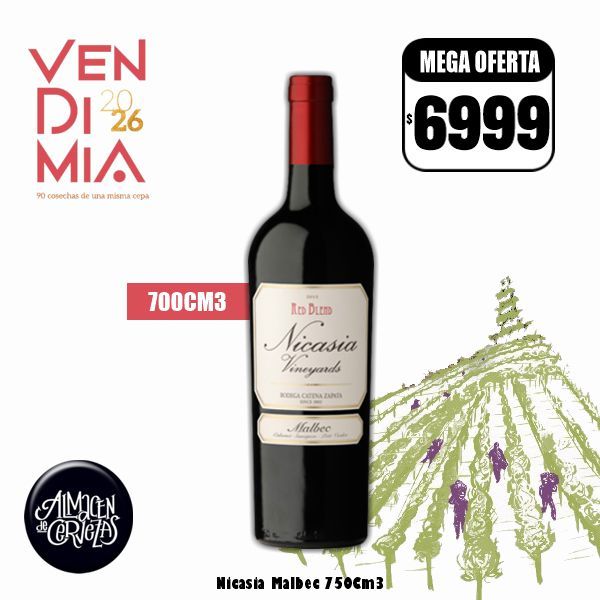 VENDIMIA 26 - Nicasia Blend Red Malbec 750Cm3